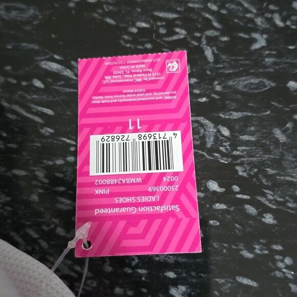BRAND NEW  WOMEN'S BARBIES BY MATTEL PINK CASUAL COURT SNEAKER - Picture 13 of 16